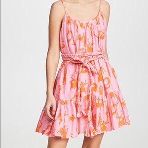 RHODE Nala Dress pink/orange SIZE SMALL NWT